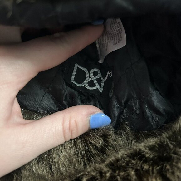 D&Y Trapper Hat Womens One Size Pink Shapka Plaid Winter Faux Fur Ear Flap - Picture 8 of 10